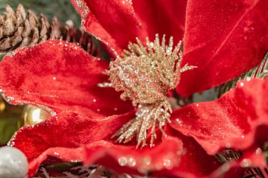 Geçmiş için şenlikli yeni yıl ve Noel dekorasyonu