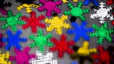 Doku rengarenk parlak tatil arkaplanı