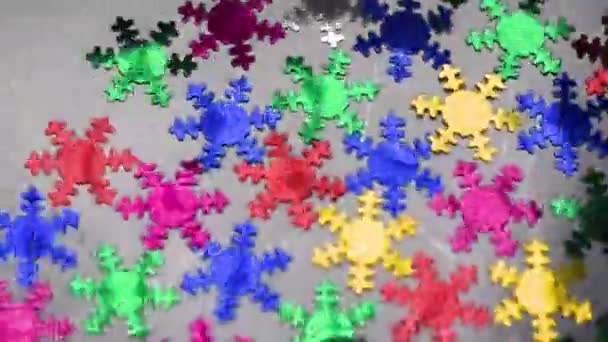Textura Multicolorido Brilhante Fundo Férias — Vídeo de Stock