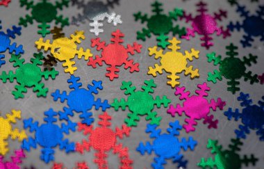 Doku rengarenk parlak tatil arkaplanı