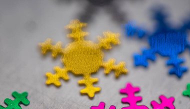 Doku rengarenk parlak tatil arkaplanı