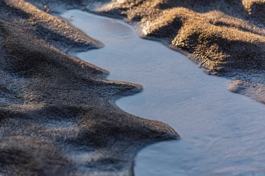 Dünya dışı manzara için doğal kum dokusu