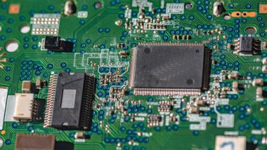 Arkaplan için doku elektronik devre kartı