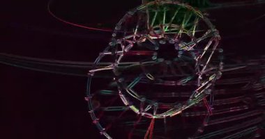 Gelecekçilik tarzında renkli soyut arkaplan