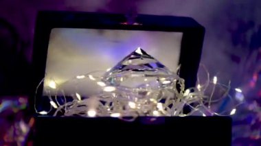 Arkaplan için büyük elmaslı tatil dekoru