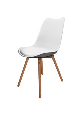 Modern sandalye beyaz arka planda izole edilmiş. Tasarımcı iç nesne. kırpma yolu ile. 