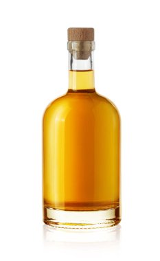 Whiskey bottle isolated on white background. With clipping path