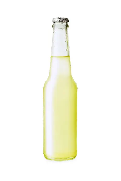 果汁瓶在白色背景上隔离 有快捷方式 — 图库照片