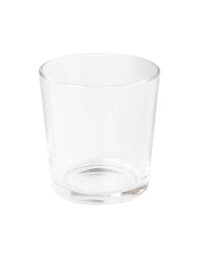 kırpma yolu ile beyaz arkaplanda boş cam