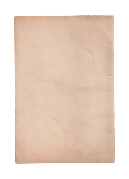 Vecchia Carta Sfondo Bianco — Foto Stock