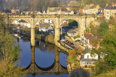 The Knaresborough Viaduct, is one of the most famous views in Yorkshire, England.
