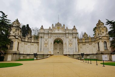 Sultan 'ın Kapısı, Dolmabahçe Sarayı, Beşikitas, İstanbul, Türkiye, 9 Nisan 2023.