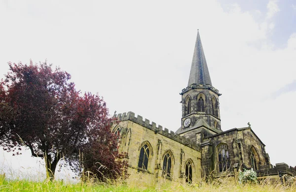 All Saints Church Iglesia Parroquial Bakewel Derbyshire Inglaterra Data Del —  Fotos de Stock