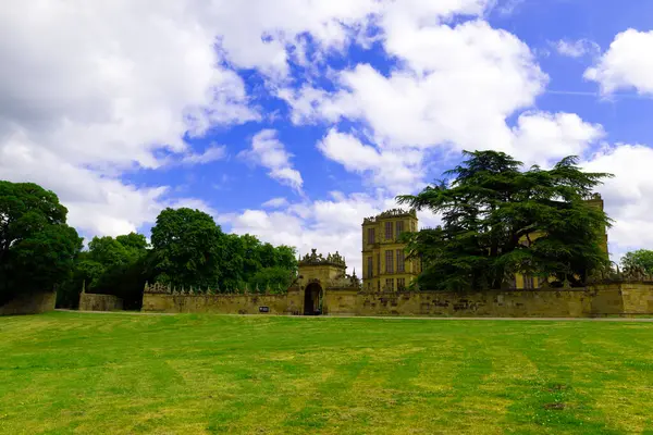 stock image Hardwick Hall, Derbyshire, England, provides fantastic views , gardens and the unique history of Bess of Hardwick, on Sunday, 23rd June, 2024.