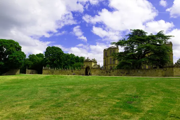 stock image Hardwick Hall, Derbyshire, England, provides fantastic views , gardens and the unique history of Bess of Hardwick, on Sunday, 23rd June, 2024.