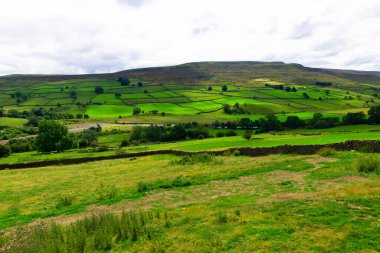 Reeth, in North Yorkshire captures a sense of rural utopian decency, in July, 2024. clipart