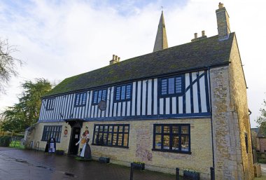 Cromwell's House, St Mary's Street, Ely, Cambridgeshire, England, is open for business on Monday, 27th, January, 2025. clipart