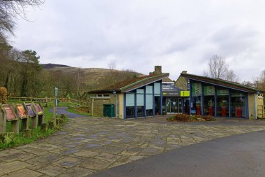 The Visiter Centre in Edale, Derbyshire, England, was closed on Tuesday, 25th February, 2025. clipart