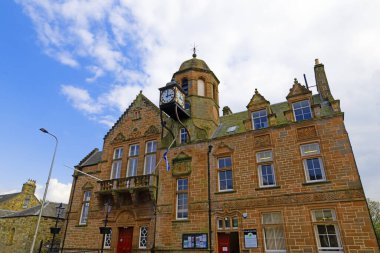 Penicuik Belediye Binası, Midlothian, İskoçya, Penicik 'te 23 Nisan Çarşamba günü halka açık..