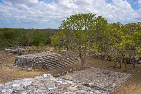 Dzibilchaltun Egy Maja Régészeti Lelőhely Közel Merida Yucatan Mexikó — Stock Fotó