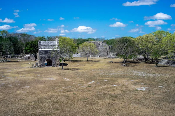 Dzibilchaltun Sítio Arqueológico Maia Perto Merida Yucatan México — Fotografia de Stock