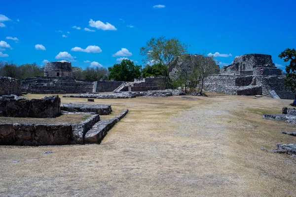 Mayapan Mayan Αρχαιολογικός Χώρος Κοντά Στο Merida Yucatan Μεξικό — Φωτογραφία Αρχείου