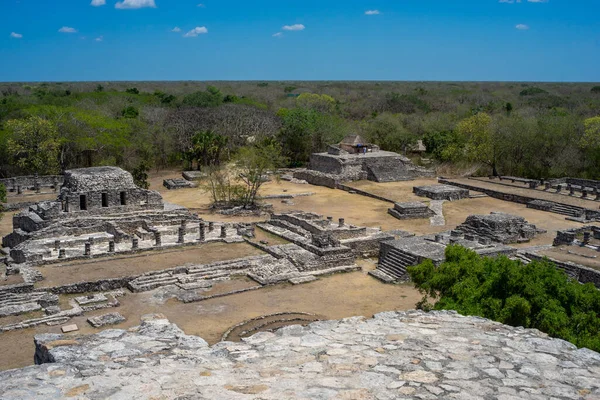 멕시코 유카탄주 근처에 마야의 고고학 유적지 — 스톡 사진