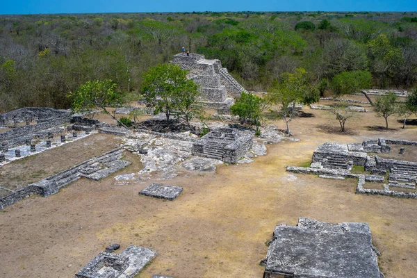 멕시코 유카탄주 근처에 마야의 고고학 유적지 — 스톡 사진