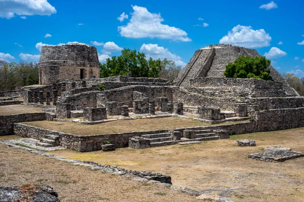 Mayapan Maja Régészeti Lelőhely Közelében Merida Yucatan Mexikó — Stock Fotó