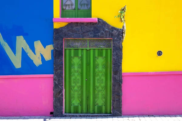 Живописная Красочная Колониальная Архитектура Улиц Чолула Историческом Центре Мексики Пуэбла — стоковое фото