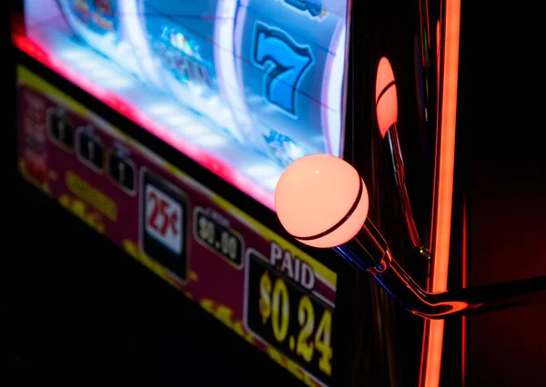 Casino Glücksspiel Blackjack Und Spielautomaten Warten Darauf Dass Spieler Und — Stockfoto