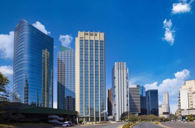 Arjantin, Buenos Aires panoramik finans merkezi Skyline ve iş geliştirme merkezi.