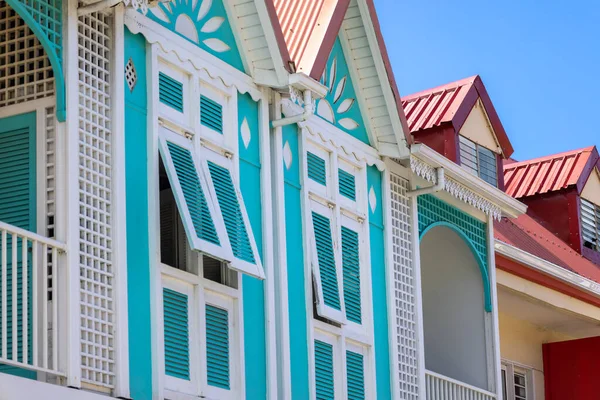 Карибский Круизный Отпуск Колониальные Красочные Улицы Мариго Сен Мартине — стоковое фото