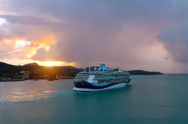 John Cruise Ship Antigua Barbuda Islands Caribbean Vacation — Stock Photo, Image