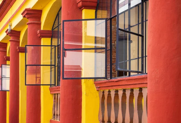 Красочная Колониальная Архитектура Улиц Куэрнаваки Историческом Центре Мексики Морелос — стоковое фото
