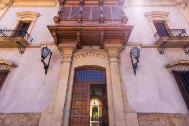 9 Temmuz 'da Central Salta Plaza 9 De Julio tarihi şehir merkezinde..