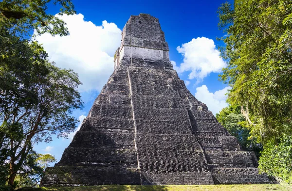 グアテマラの古代マヤ ティカル ピラミッド 主要な観光名所 — ストック写真