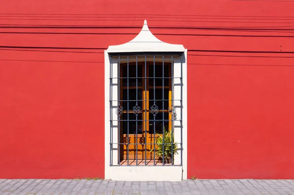 Scenic Colorful Colonial Architecture Cholula Streets Historic Center Mexico Puebla — Stock Photo, Image