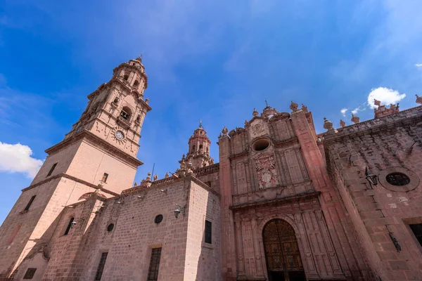 Mexique Morelia Destination Touristique Populaire Cathédrale Morelia Sur Plaza Armas — Photo