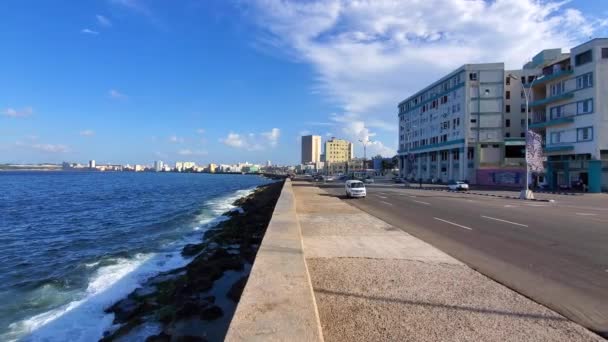 쿠바의 아바나 Havana 2023 Malecon Avenida Maceo 하바나 Havana 명소를 — 비디오
