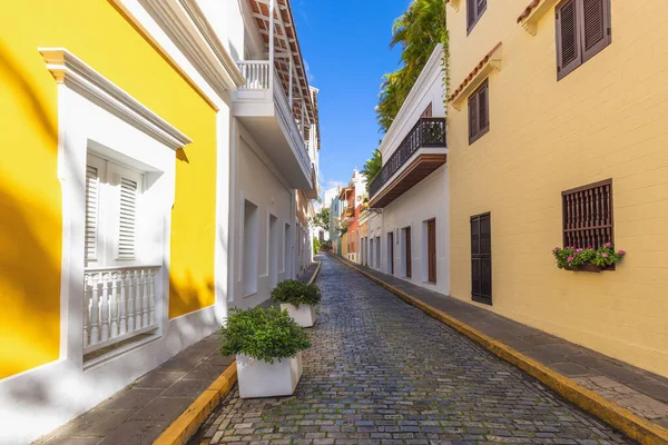 Puerto Rico Färgglada Koloniala Arkitektur Historiska Stadskärnan — Stockfoto