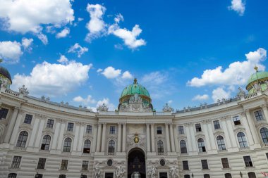 Avusturya, Viyana, ünlü Hofburg Sarayı ve Heldenplatz.
