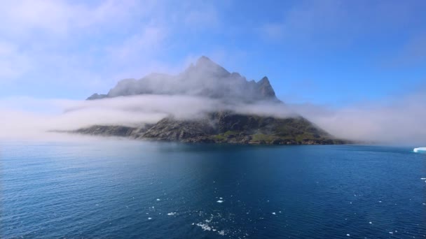 Prince Christian Sound Πλωτή Οδό Στη Γροιλανδία Ένα Διάσημο Ταξιδιωτικό — Αρχείο Βίντεο
