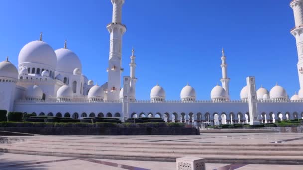 Abu Dhabi Zjednoczone Emiraty Arabskie Kwietnia 2023 Wielki Meczet Abu — Wideo stockowe