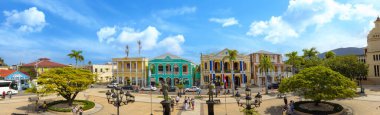 Puerto Plata, Dominican Republic, 22 June, 2023: Dominican Republic, colorful colonial streets of Puerto Plata. clipart