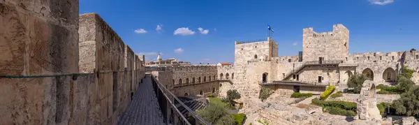 Jeruzalém Izrael Památková Tvrz Migdal David Věž Davidova Starém Městě — Stock fotografie