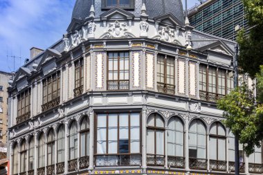 Barrio Lastarria Santiago de Şili 'nin tarihi merkezinde.