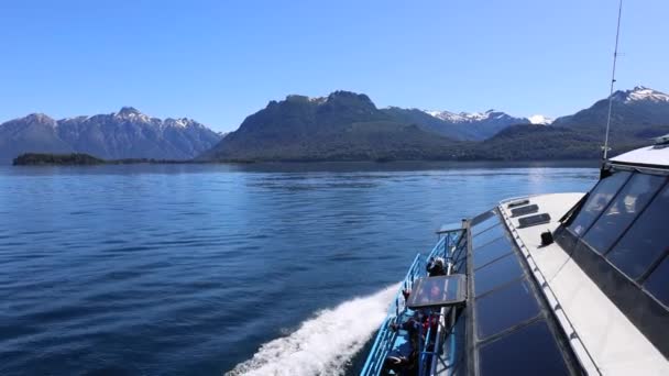 Patagonia Bariloche Island Isla Victoria Και Arrayanes Δάση Γραφικά Τοπία — Αρχείο Βίντεο