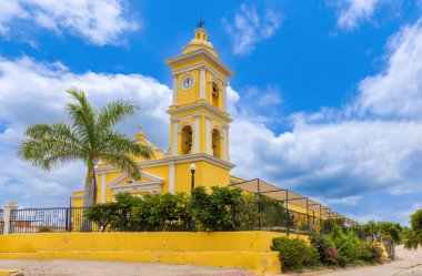 La Noria, San Antonio Kilisesi Mazatlan yakınlarındaki sömürge büyü köyünde..