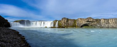 Godafoss Waterfalls, a part of Iceland Golden Circle travel destination. clipart